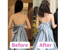 ボディキュア ブライダル美容整体 大阪梅田/立体感のある背中◎/大阪/東梅田