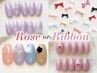 人気No.8★ ワンカラー＋選べるパーツ2個♪ ≪薔薇 or リボンパーツ≫ ¥4670