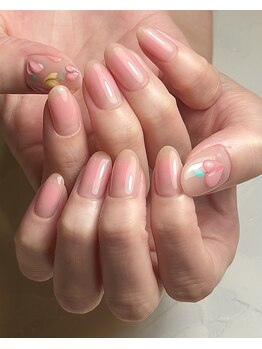 エムネイル(eM nail)/フルーツネイル～peach～