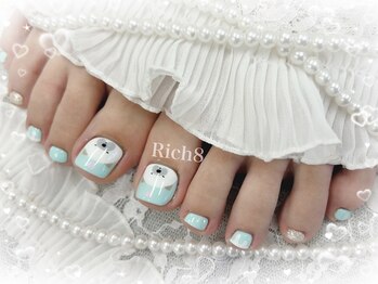 ネイルアンドまつげエクステ リッチエイト 原宿店(Rich8)/フットネイル☆ゆるキャラネイル