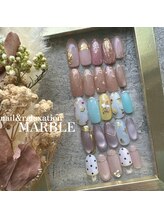 ネイルアンドリラクゼーション マーブル(MARBLE)/4月NEWトレンドデザインネイル♪