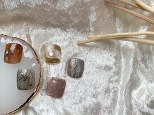 レイ(Lei)/ニュアンスネイル　ミラーネイル