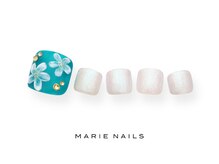 マリー ネイルズ いわきラトブ店(MARIE NAILS)/定額5,500円税込 フラワー 0804a
