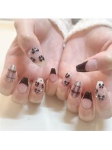 アイラッシュサロンアールツー(eyelash salon R2)/持ち込み リボンネイル チェック