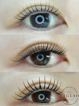 チリオ(CIGLIO)/メニュー別デザイン比較