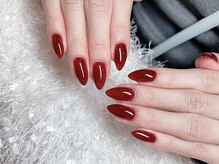レアネイル 新宿(le'a nail)/ボルドーネイル