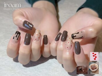 バレンタインネイル/ハートホロ