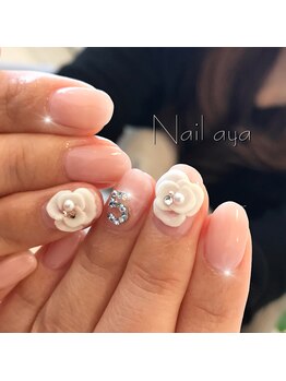 ネイル 彩 川越店/フラワー3Dネイル