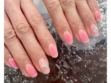 ネイルサロン リスタ(Rista)/チークネイル　ピンクニュアンス