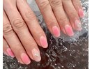 チークネイル　ピンクニュアンス