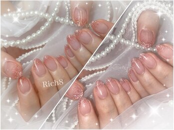 ネイルアンドまつげエクステ リッチエイト 原宿店(Rich8)/フラッシュネイル☆ラメグラ