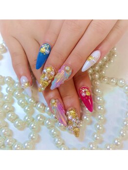 ビューティーアップ 池袋(Beauty Up)/人魚の鱗ネイル