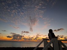アロハ堂 池間島店/夕陽の後のマジックアワー