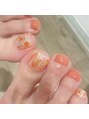 ラルーン 国母店(La lune)&nbsp;夏に向けてフットネイルのお客様増えております♪