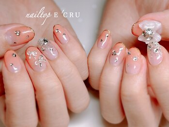 ネイルトップエクル(nail top E CRU)/リボンパーツ