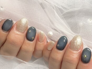 ネイル アンド まつげエクステサロン キュア(Cure)/夜空ネイル☆