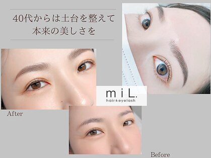 ミル ヘアーアンドアイラッシュ(miL.)の写真