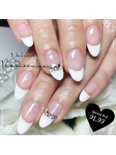 ラナンキュラス(Ranunculus)/シンプル☆フレンチNail