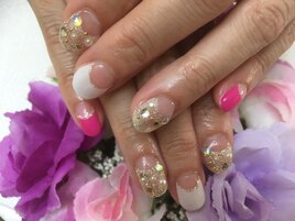 涼しげキラキラフレンチ☆