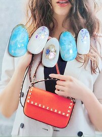 大理石×シェルタイル
