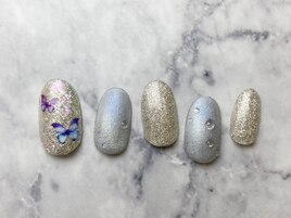 【初回オフ無料】蝶ネイル