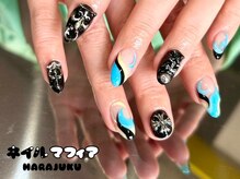 ネイルマフィア 原宿(NAIL MAFIA)/メタルパーツ/ブラックネイル