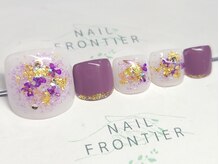 ネイルフロンティア 吉祥寺(NAIL FRONTIER)/Fキラキラ押花ネイル11980円