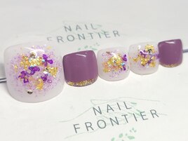 Fキラキラ押花ネイル11980円