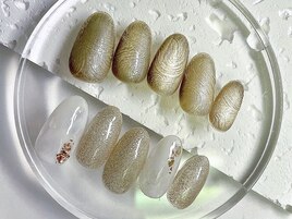 ニュアンス　ゴールドネイル