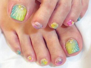トリーシア(Nail & Beauty Salon Tri-xia)/グラデーションフット