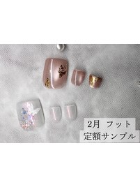 大人デザイン×フットネイル