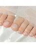 【フットネイル】Simple(親指1本アート)◎初回除オフ無料♪