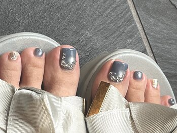 ネイルズ ララ(nails Lala)/Blue stone foot nail。