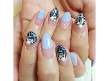 ネルフィーズ(NAILFY's)/ツイード柄フレンチネイル