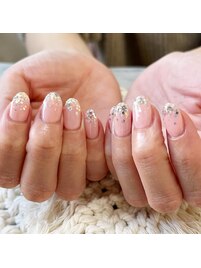 ピンクにキラキラを足して…