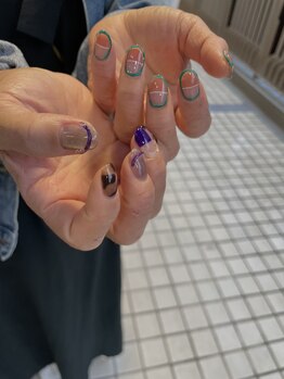 Mネイルアンドカフェ シェレステ/個性的