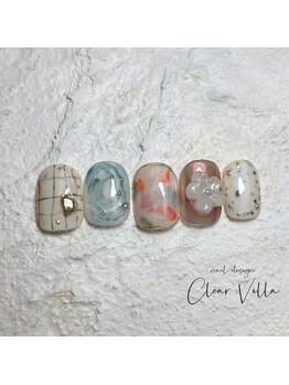 ネイルサロンクリアヴィラ(nail salon clear villa)/nuance art¥13200