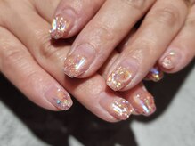 ネイルアン 下中野店(Nail Ann)/ラメ×オーロラパーツ