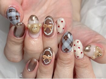 リーフ(Leaf)の写真/シンプルから持ち込みデザインまで◎岡山では珍しい本格痛ネイルも対応!貴女だけの特別な仕上がりを実現♪