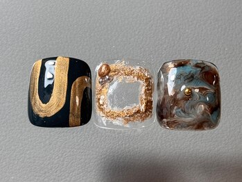 シューミーネイル(syu-mii nail)/【FOOT】親指art(2本)