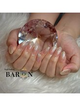 バロン 心斎橋店(BARON)/シンプルラメグラ☆ジェルネイル