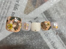 アイネイルズ 横浜EAST店(I-nails)/プルメリアフットネイル