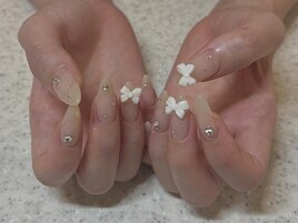 数量限定リボンネイル
