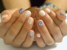 ブルーマグネットネイル