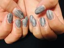 オーダーメイドネイル 縦縞