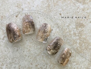マリーネイルズ 表参道店(MARIE NAILS)/定額¥7,700 ニュアンス 0807c