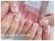 アネラ(Anela)/ヌードベージュにチェック柄