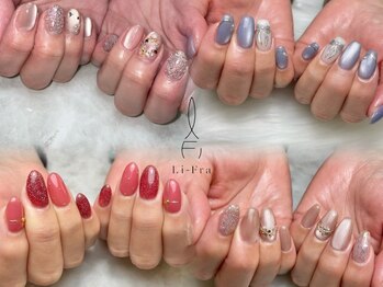 サロン リフラ(salon Li-Fra)の写真/《毎月変わる定額デザイン☆¥5500/¥6600/¥7700》新規様はオフ代無料、サンプルも多数ご用意しております♪