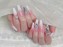 エガオネイルサロン 池袋店(EGAO NAIL SALON)/チップ長さ出しグラデーション