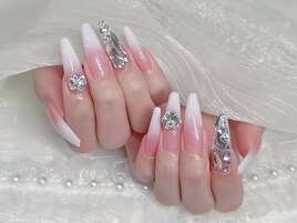 チップ長さ出しグラデーション